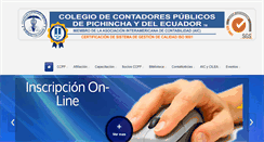Desktop Screenshot of ccpp.org.ec